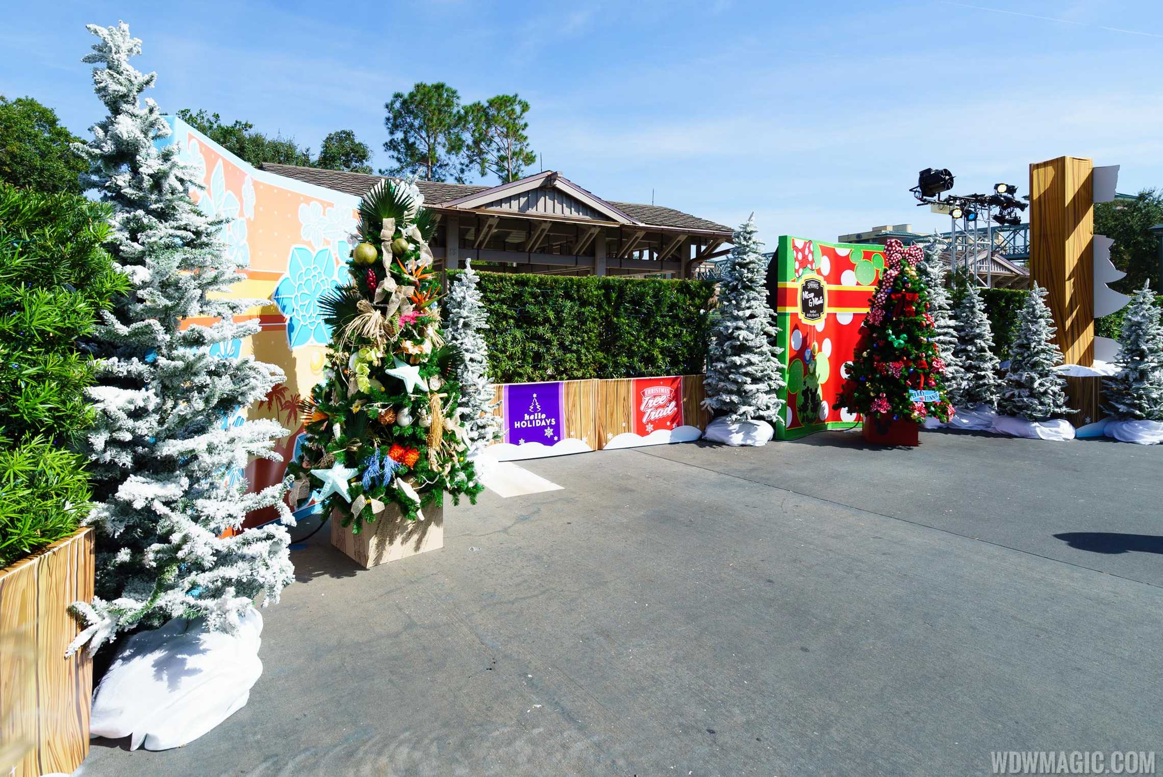 photos disney springs christmas tree trail now open photos disney springs christmas tree trail now open