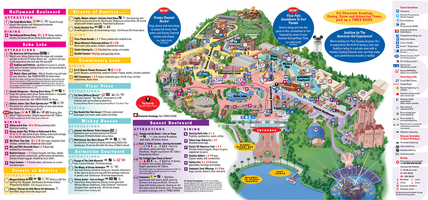 Printable Map Of Disney World