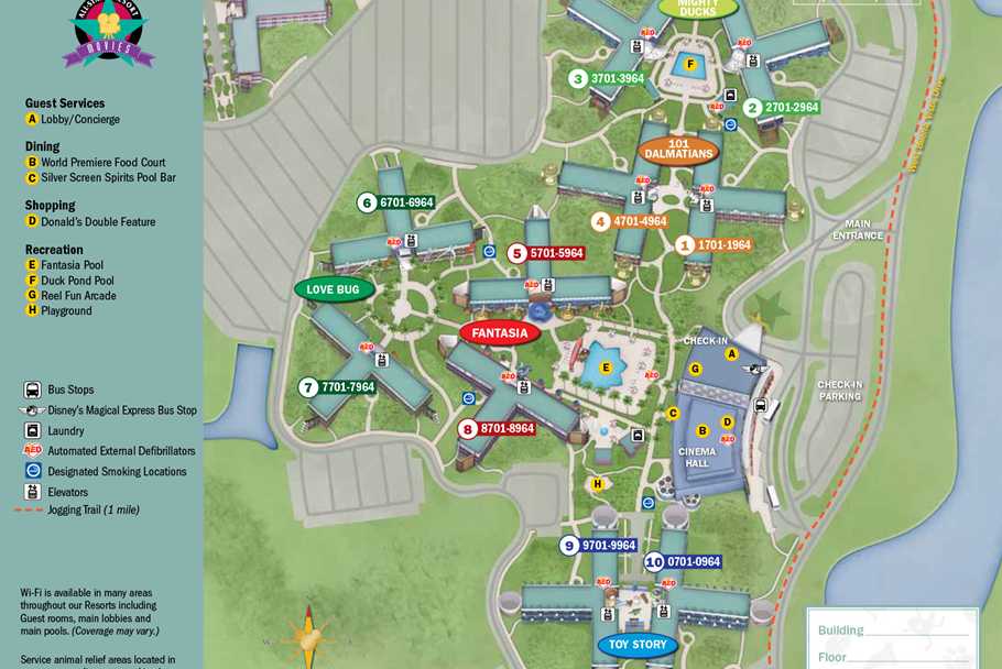 Map Of Disney World Hotels Map Of Disney World Hotels