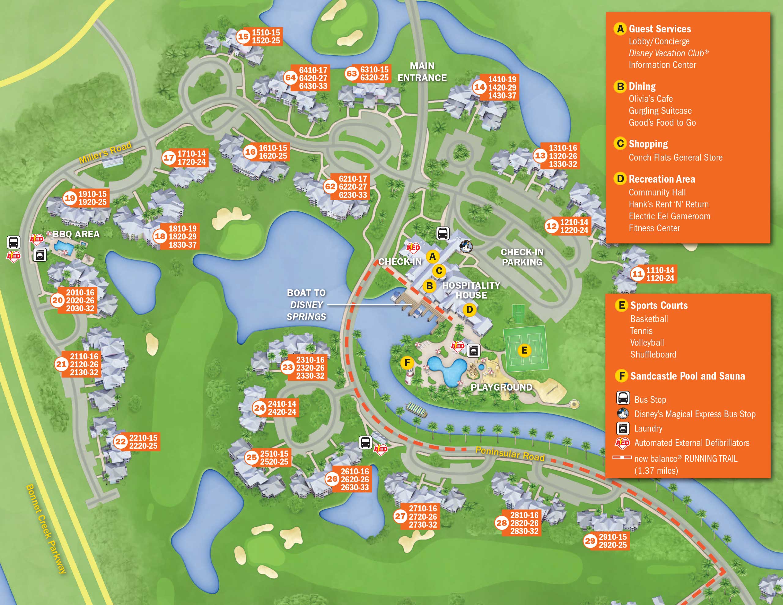 Map Of Disney World Resorts