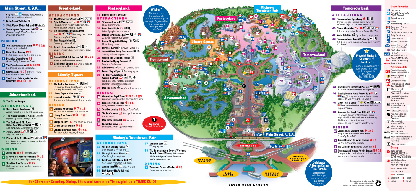 world disney magic kingdom map