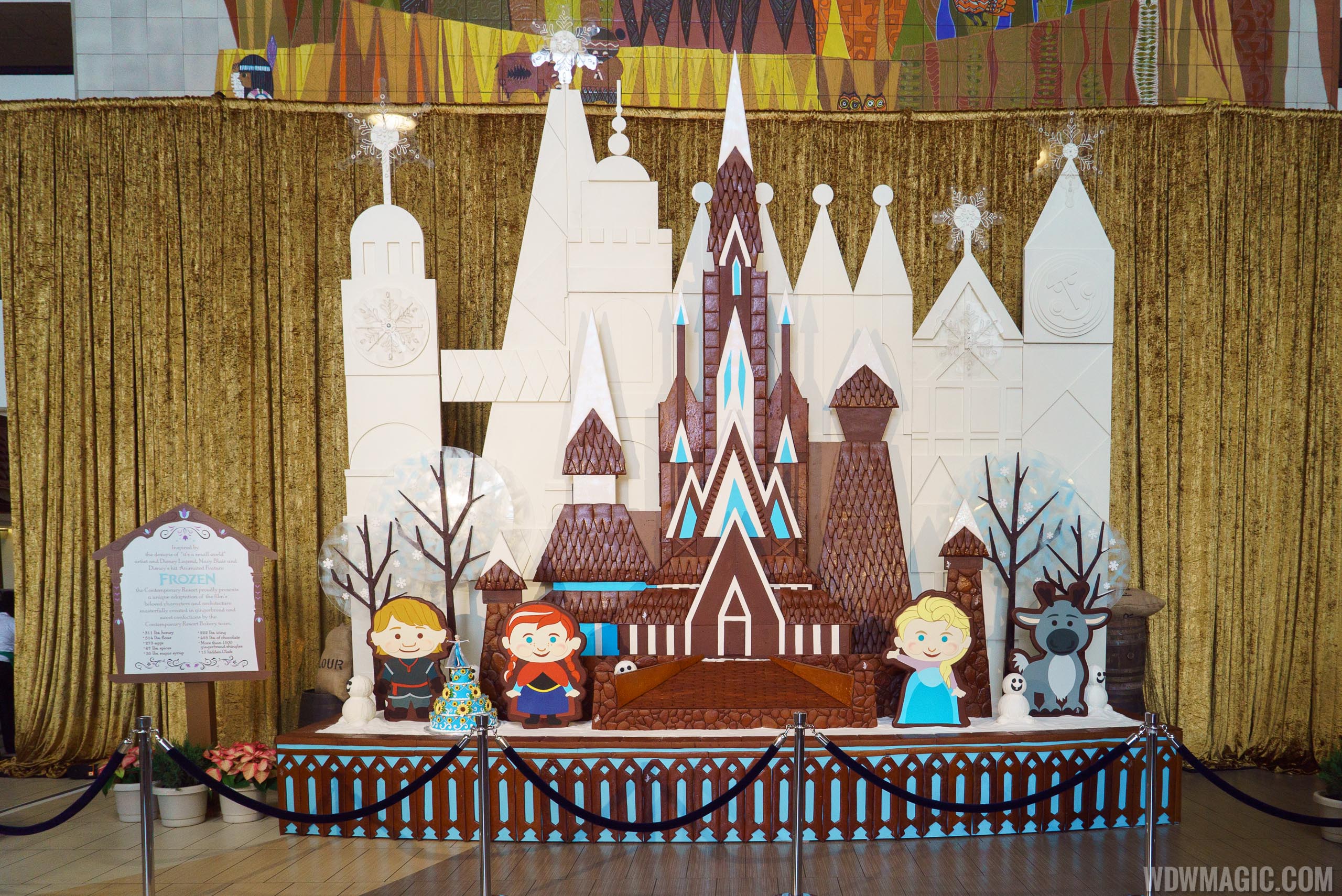 PHOTOS - Frozen themed Gingerbread House at Disney's ...