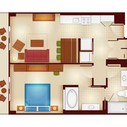 Disney Wilderness Lodge 1 Bedroom Villa Floor Plan Villas